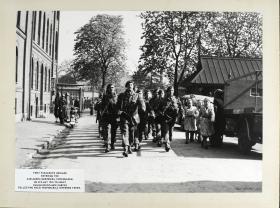 1st Parachute Brigade enter Carlsberg Breweries in Copenhagen to assist Danish resistance forces, 1945