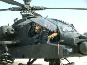 A 4 Regt AAC crew prepare to launch on a sortie over the Green Zone, Afghanistan, 2008