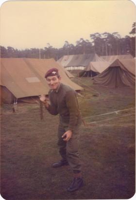 Cpl Satchwell of A Coy, 4 PARA, Hameln, Germany, 1982