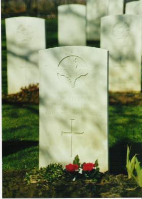 View of the gravestone of Albert William Livesey, Hanover War Cemetery, Germany