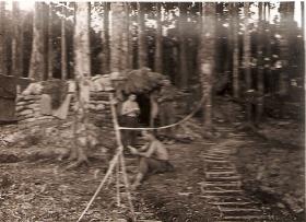 Paratroopers camped in the jungle, Borneo, c.1965