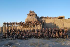 Group photo of C (Bruneval) Coy, 2 PARA, Afghanistan, September 2008