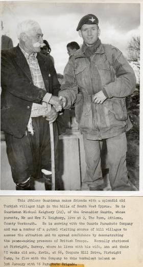 Meeting local Turkish Cypriots in Cyprus, Jan 1964