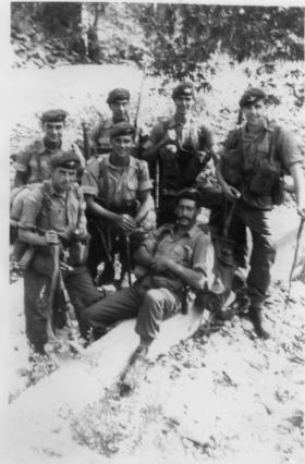 Informal group portrait of 3 Section, 12 Platoon, D Company, 1 Para, Cyprus, 1956