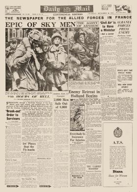 Daily Mail Front Cover September 28 1944