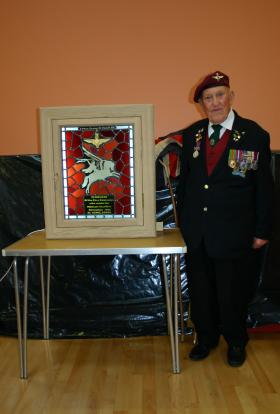 Unveiling of the El Gamil Memorial stained glass at Dial Post, West Sussex, 22 August 2010