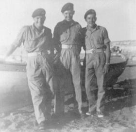 Friends from Mortar Pl, Support Coy, 2 PARA at Kyrenia Harbour, Cyprus, 1956