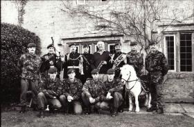 Gen Howlett receives greetings from members of the Regiment on his 60th Birthday, 1990