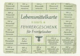 German ration coupons issued to Prisoners of War
