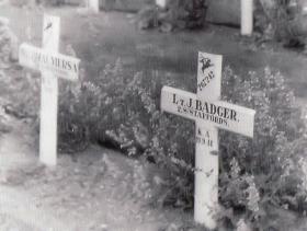 Gravemarker of J Badger, Oosterbeek, Arnhem