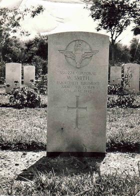 Gravestone of W Smith, El Alia Cemetery, Algiers