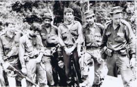 Informal group photo of Guards Para Coy soldiers in Malaya, 1968