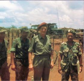 John Waddy over the border in Cambodia, 1971