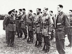 King George VI inspecting men of 11 SAS Battalion near Windsor, May 1941
