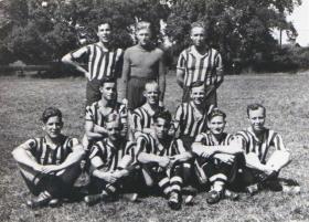 Group photo of an Army Football team, early 1940s