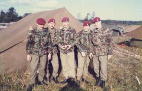 Men of 144 Para Field Ambulance, Nottingham Detachment, at camp area, Denmark, September 1984