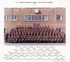Group portrait of No 1 (Guards) Company, The Parachute Regiment, 1966