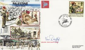 Palestine Commemorative Cover signed by Maj Tom Duffy