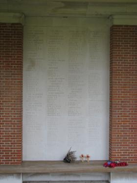 Panel 8, Groesbeek Memorial to the Missing, Groesbeek Canadian War Cemetery