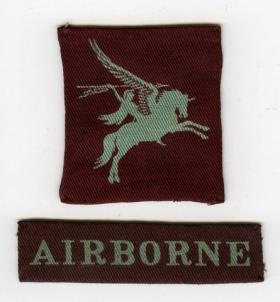 Pegasus 'DZ' Airborne Shoulder Badge