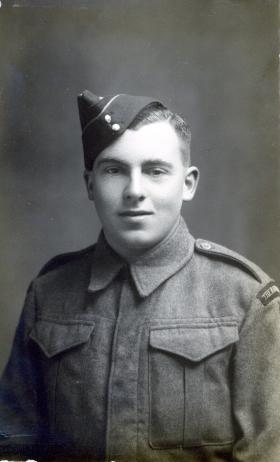 Portrait of Ronald Gear in Hampshire Regiment uniform, c.1942