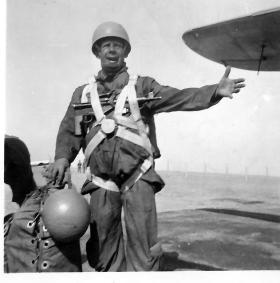 En-route from Egypt to Jordan for parachute exercise, 1952