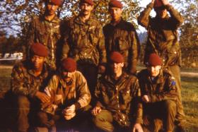 Corporal Stephen Prior (front row, second left) with group from 2 PARA.