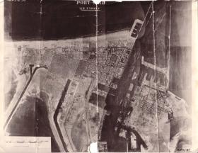 Aerial shot of Port Said.