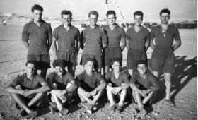 Group photo of the Support Coy, 2 PARA Football Team, Amman, Jordan, July 1958