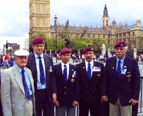 Veterans in London for 25th Anniversary of the Falklands Campaign, 2007