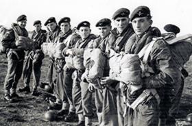 Members of 2 Platoon, A Company, 1 PARA, England, c1957.