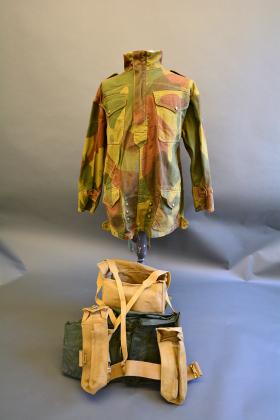 37 Pattern Waist Belt and Basic Pouches from inside Large Pack from the Airborne Assault Museum Collection, Duxford.