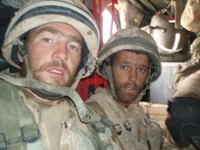 L/Cpl Brook and L/Cpl Carr leaving Sangin, 2006