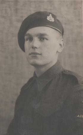 Tpr Alfred Cannon after first joining the 1st Airborne Division