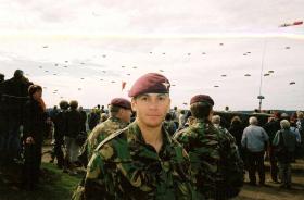 Sgt Connolly at Ginkel Heath DZ, Arnhem, September 2004.