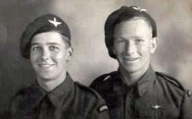 Unknown and Pte 'Reg' Moore,  The 3rd Battalion The Parachute Regiment, c1943.