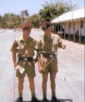 Paul Stoddard and Brian Edwards, 3 PARA, Bahrain, 1963.
