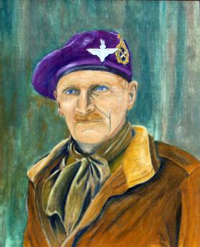Field Marshal Bernard Montgomery as Colonel Commandant by unknown artist