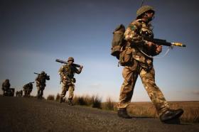 Members of 3 PARA taking part in Exercise Joint Warrior, 2012. 