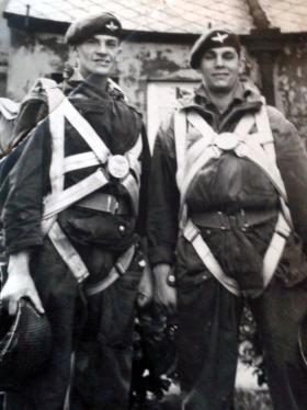 Billy Whitehead and Dennis Weighill,  12th (Yorkshire) Para Bn.