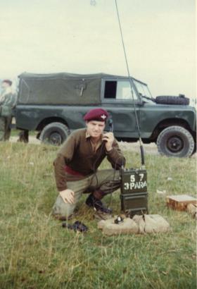 Pte Brian Freeman on exercise Germany