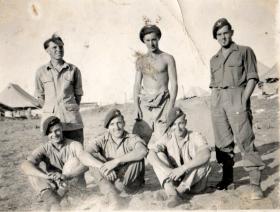 L/Cpl Broom with friends, Egypt or Cyprus.