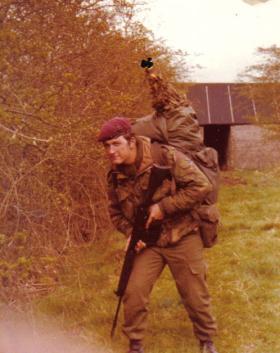 Pte Martin Broughton in South Armagh, 1978