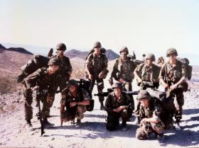 Mortar Detachment, attached to C Coy, 1 PARA, Mojhave Desert, 1986.