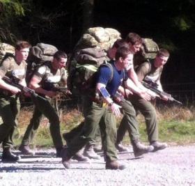 C Company Recruits, 4 PARA on a 10 mile TAB, June 2015.