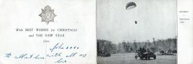 Christmas card from Driver John Wisely, 1944.