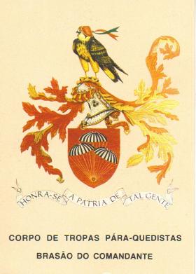 Coat of Arms for Corps Commander, Portuguese Para-Quedistas, 1989