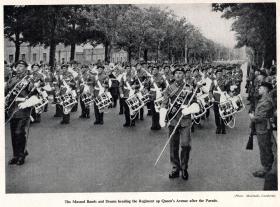 The Massed Bands and Drums of The Parachute Regiment, Queen's Parade Aldershot, 19 July 1950.