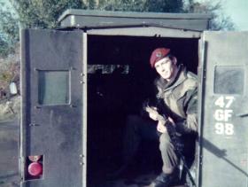 Cpl Andrew Mcilvenny, 9 Para Sqn RE, Northern Ireland, date unknown.