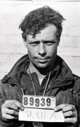 S/Sgt David Pusser as a POW, 1944.